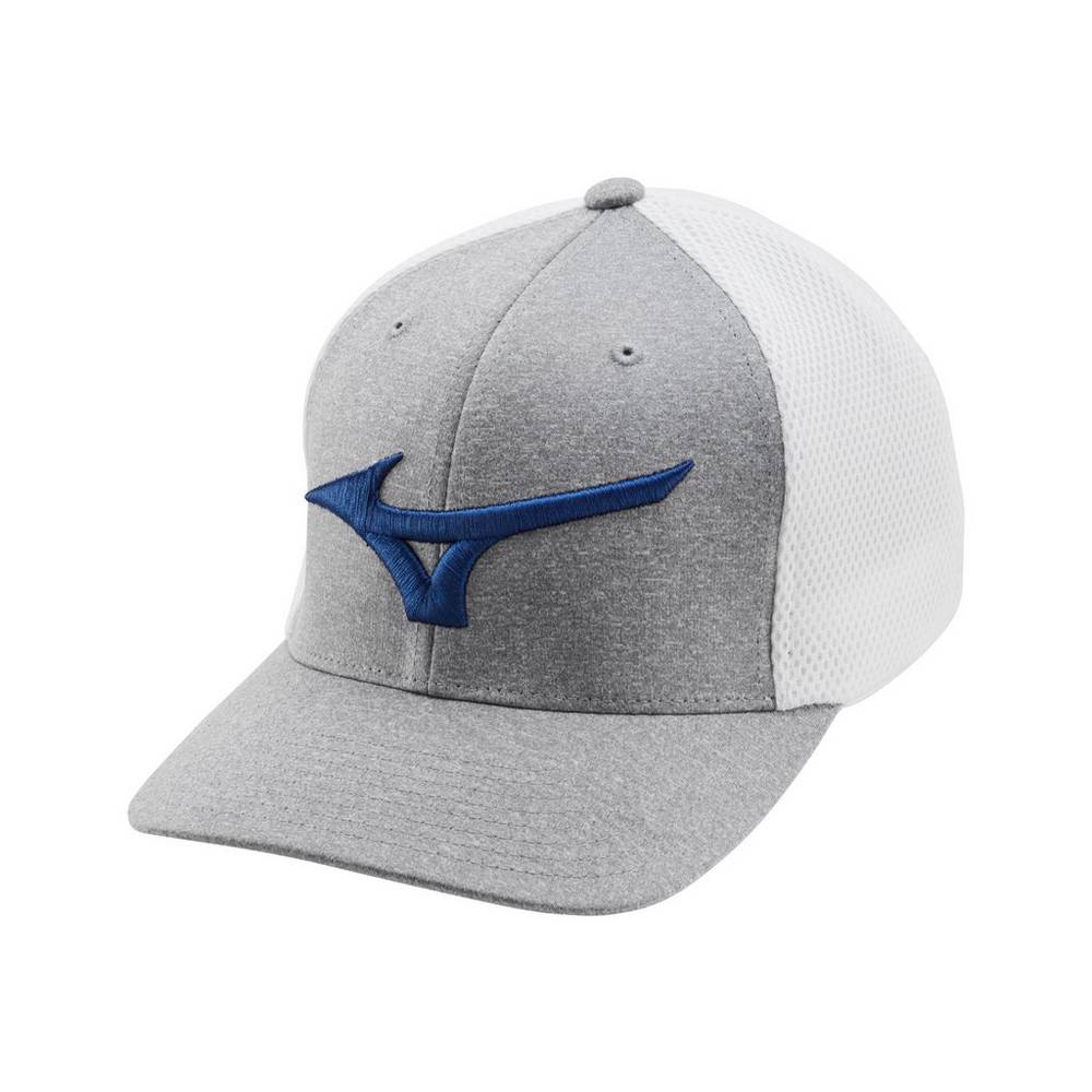 Mizuno Fitted Meshback Női Kalapok Fehér/Királykék KNB437185